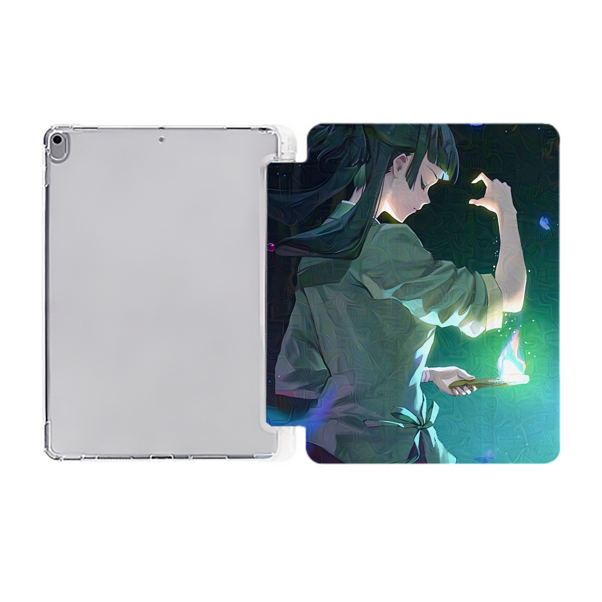 （画像用） 薬屋のひとりごと The Apothecary Diaries IPad ケース ペン収納付き 三つ折りスタンド PUレザー×シリコン 対応機種9.5/10.5/10.9インチ